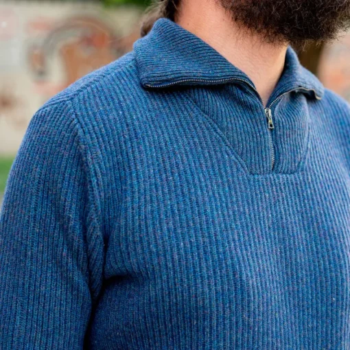 GRP Pullover>Anorak Blue Melange