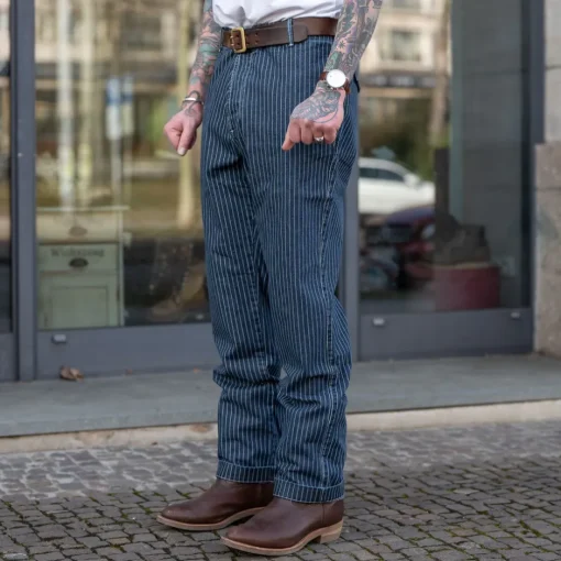 Tellason Hosen>Army Chino Wabash Blue/White