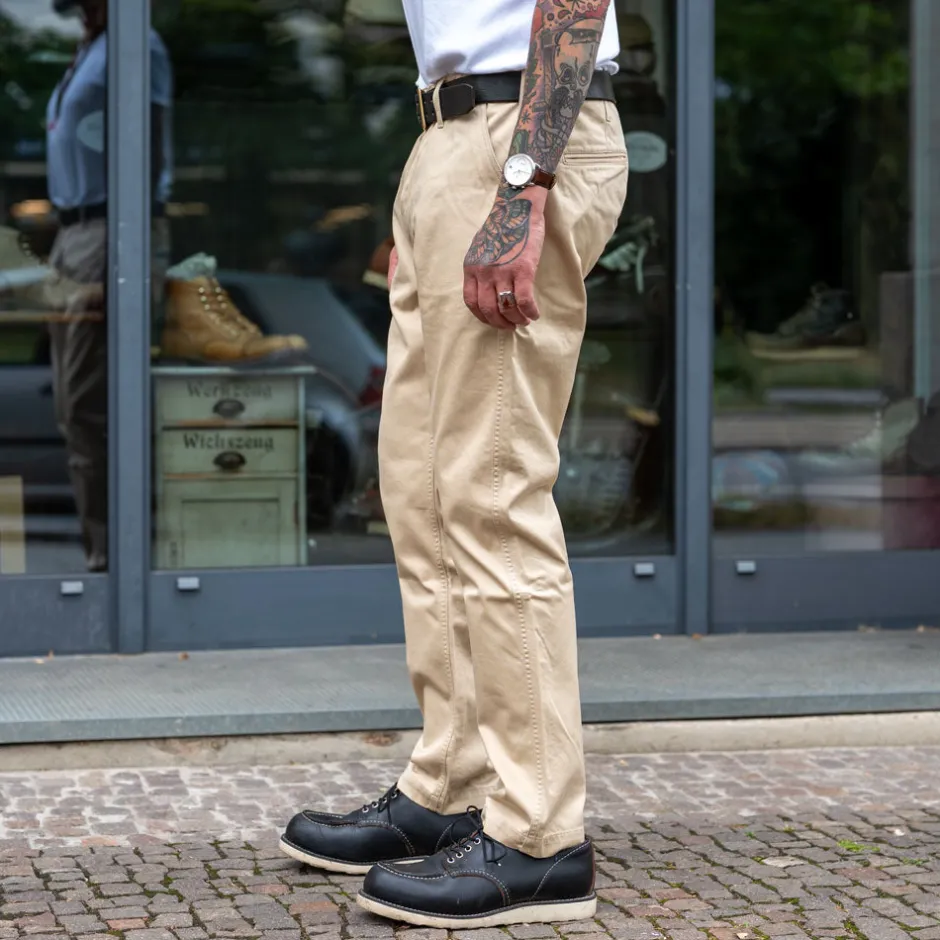 Benzak Hosen>BC-04 Relaxed Chino 8.5oz. Desert Sand