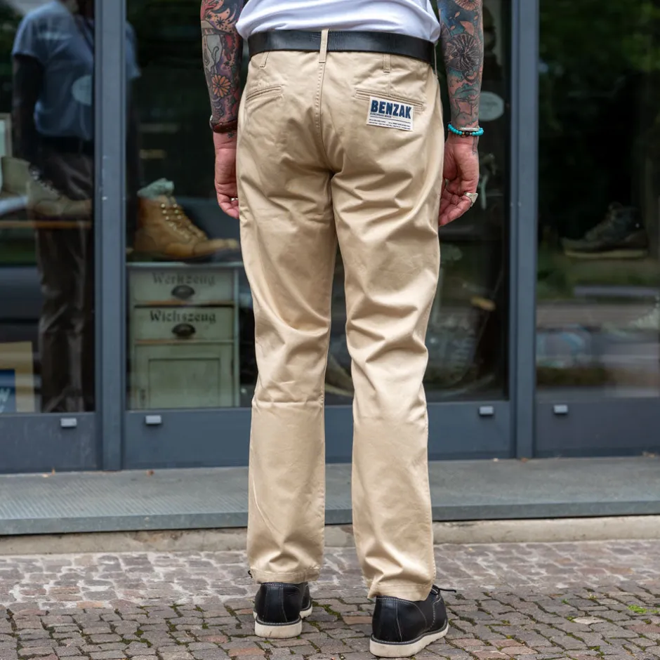 Benzak Hosen>BC-04 Relaxed Chino 8.5oz. Desert Sand