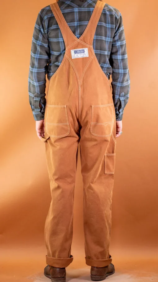 Hen´s Teeth Hosen>Canvas Bib Overall Duck Brown