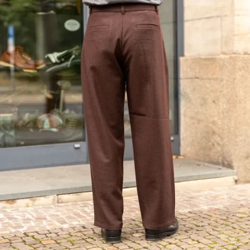 About Companions Hosen>Carlo Trousers Lambswool Marron