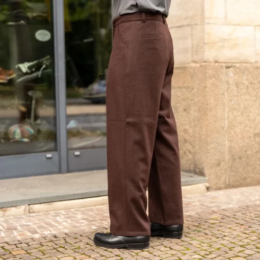 About Companions Hosen>Carlo Trousers Lambswool Marron