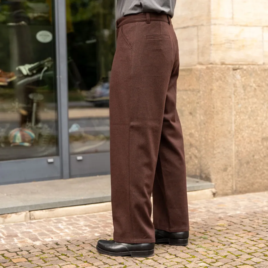 About Companions Hosen>Carlo Trousers Lambswool Marron