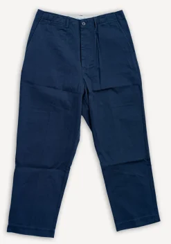 Merz beim Schwanen Hosen>Chino Bio-Baumwolle Twill 300g Relaxed Fit Dark Navy CHINO01