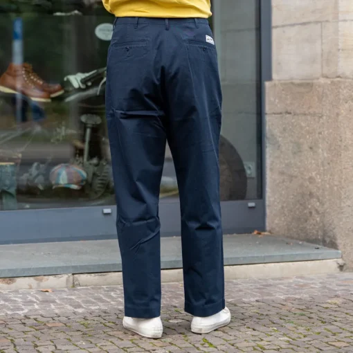 Merz beim Schwanen Hosen>Chino Bio-Baumwolle Twill 300g Relaxed Fit Dark Navy CHINO01