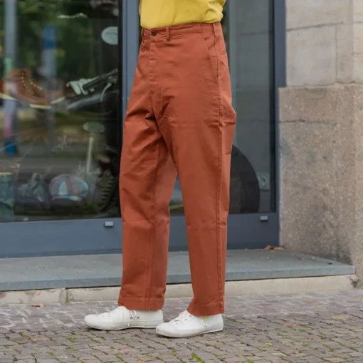 Merz beim Schwanen Hosen>Chino Bio-Baumwolle Twill 300g Relaxed Fit Chestnut CHINO01
