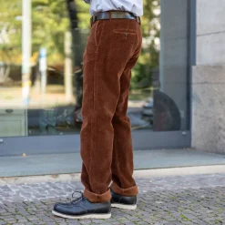 Tellason Hosen></noscript>Chino Pant Kindermann Corduroy Brown
