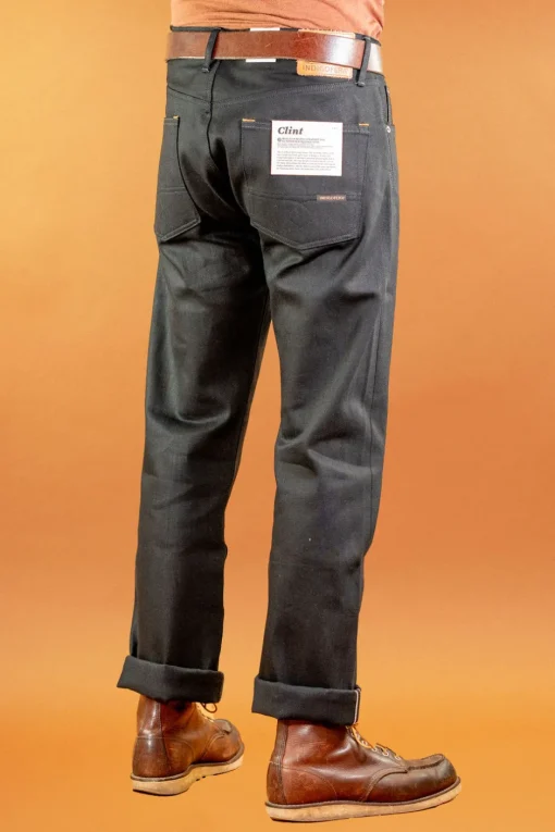 Indigofera Hosen>Clint Pants Gunpowder Selvage 14oz Black