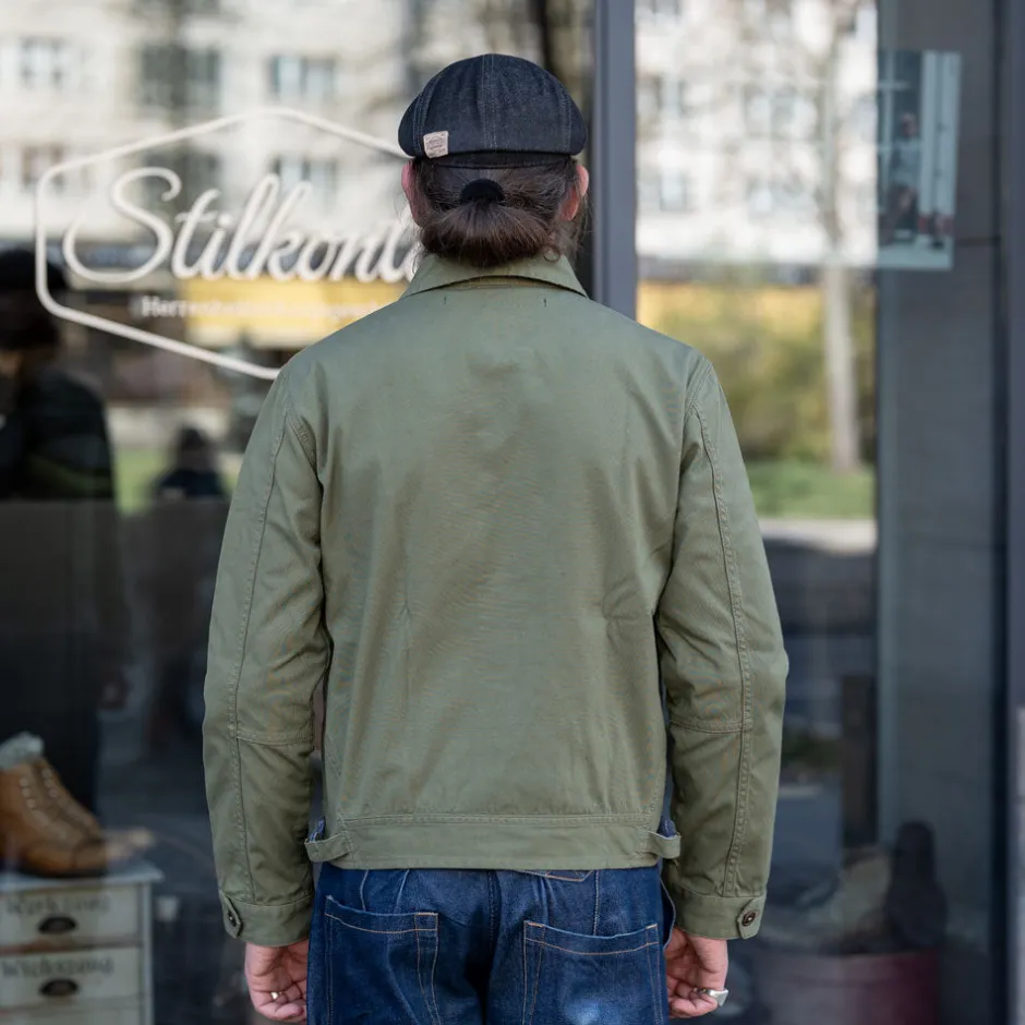Scarti Lab Jacken>Cotton Canvas Jacket Green