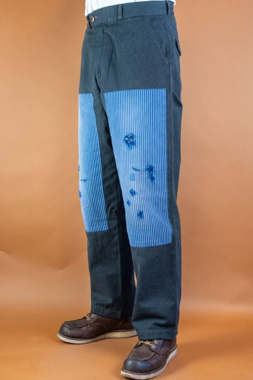 Scarti Lab Hosen>Cotton Pants Grey Striped BnB