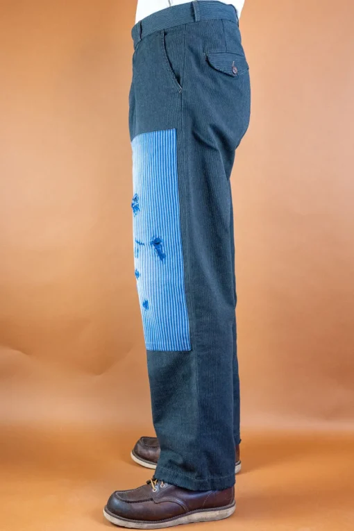Scarti Lab Hosen>Cotton Pants Grey Striped BnB
