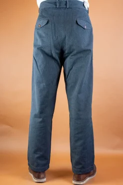 Scarti Lab Hosen></noscript>Cotton Pants Grey Striped BnB