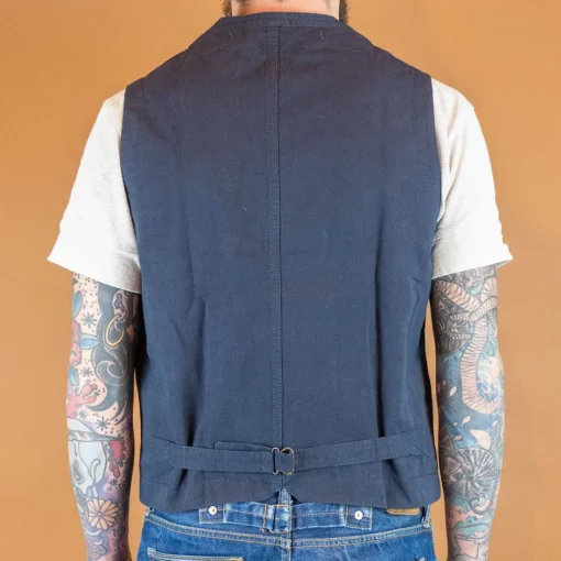 Scarti Lab Westen>Cotton/Hemp Vest Navy