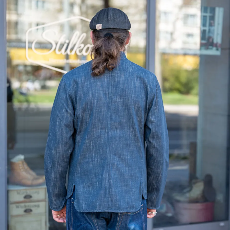 Hansen Jacken>Erling Work Jacket Denim Blue