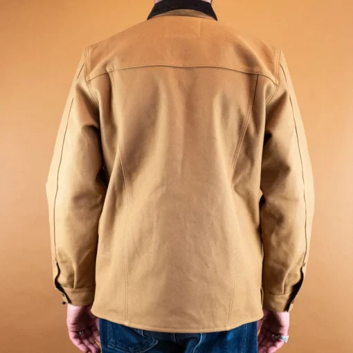 Indigofera Jacken>Fargo Rider Canvas Strip Lining Duck Brown