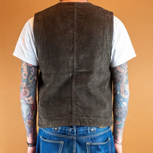 The Quartermaster Westen>Fisherman Vest Corduroy Brown