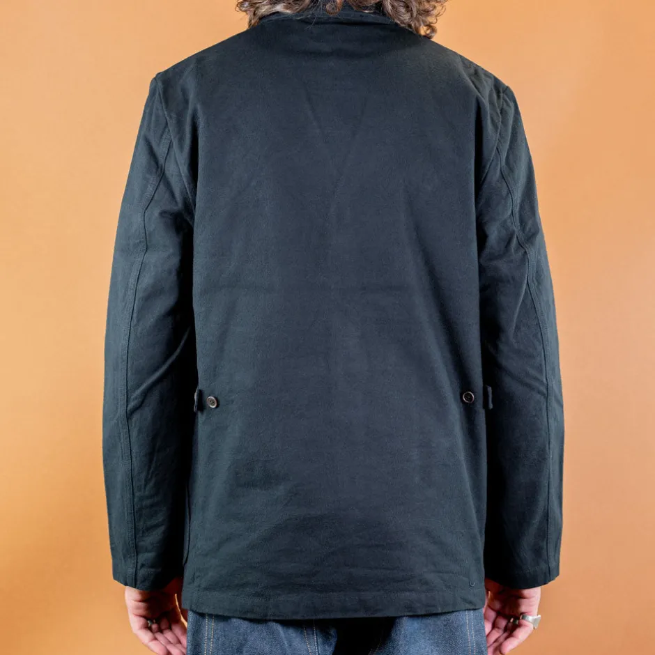 Universal Works Jacken>Five Poket Jacket Nebraska Cotton Black