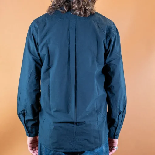 Merz beim Schwanen Hemden>Hemd Bio-Baumwolle Popeline Dark Navy