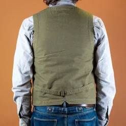 Captain Santors Westen></noscript>Herringbone Vest Green