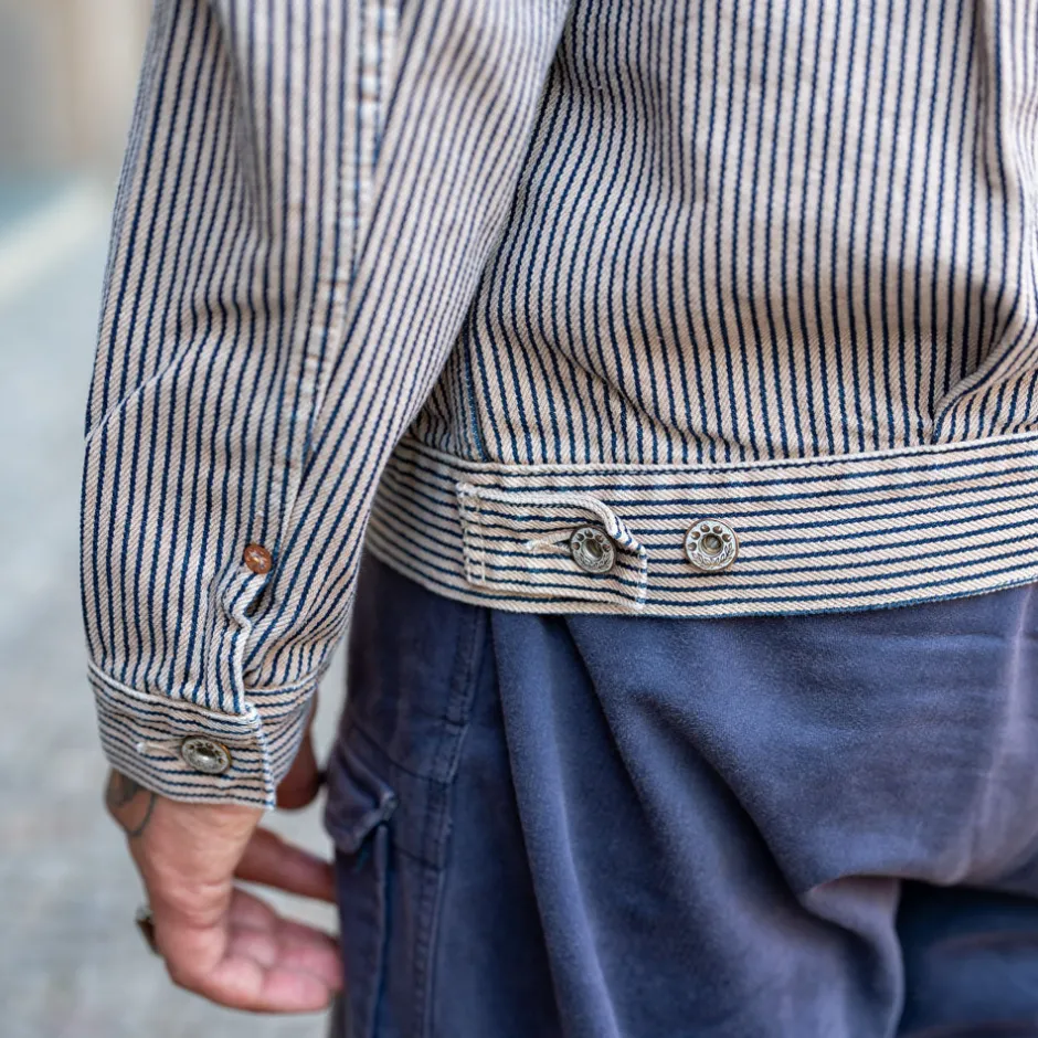 Momotaro Jacken>Hinoki tree Dyed Hickory Type-2 Jacket Beige