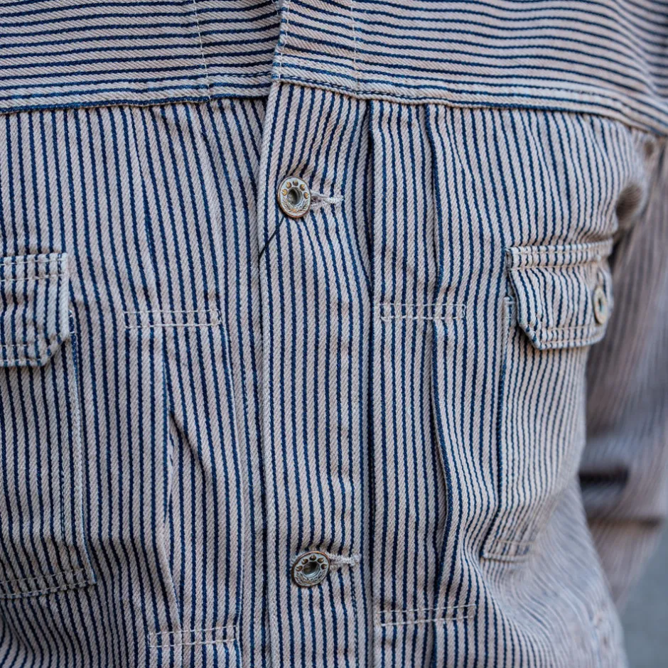 Momotaro Jacken>Hinoki tree Dyed Hickory Type-2 Jacket Beige