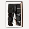 Trico Hosenträger>Hosenträger 36mm breit mit Rollzug Schwarz glatt