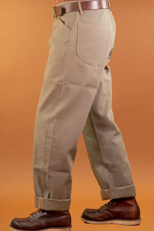 Indigofera Hosen>Jack Pants Yarn Dyed Heavy Oxford Green