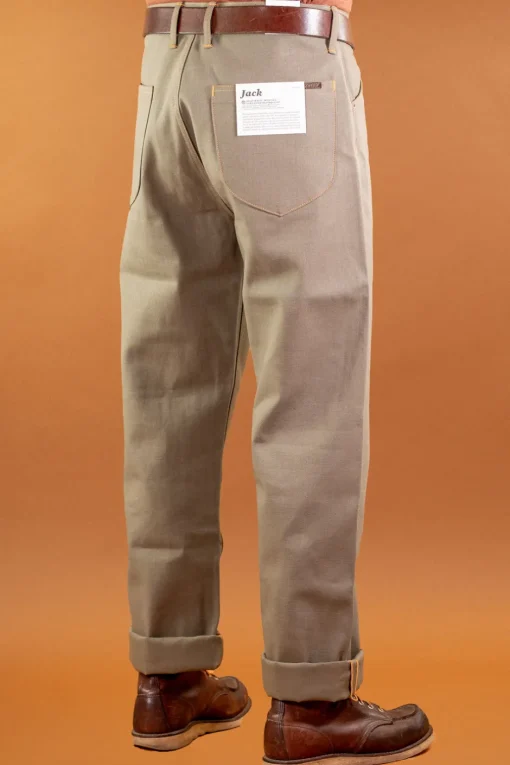 Indigofera Hosen>Jack Pants Yarn Dyed Heavy Oxford Green