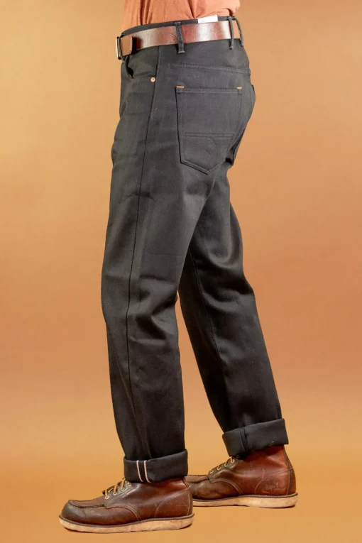 Indigofera Hosen>Kain Pants Gunpowder Selvage 14oz Black