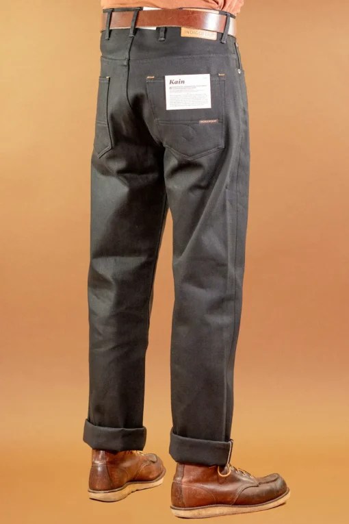 Indigofera Hosen>Kain Pants Gunpowder Selvage 14oz Black