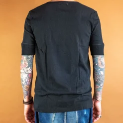 Merz beim Schwanen T-Shirts></noscript>Knopfleistenhemd Kurzarm Deep Black