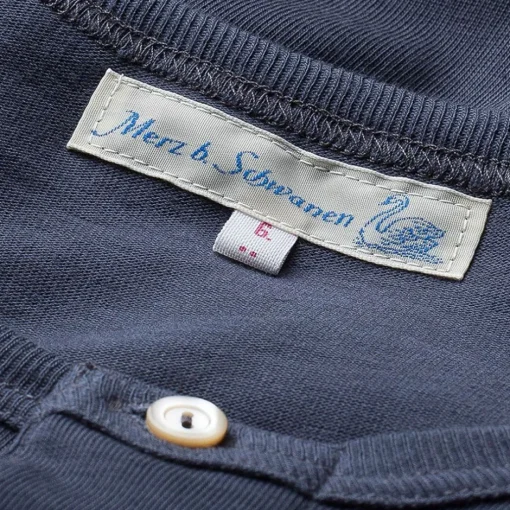 Merz beim Schwanen T-Shirts>Knopfleistenhemd Kurzarm Inkblue