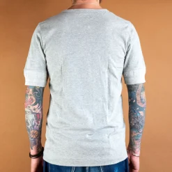 Merz beim Schwanen T-Shirts></noscript>Knopfleistenhemd Kurzarm Grey Melange