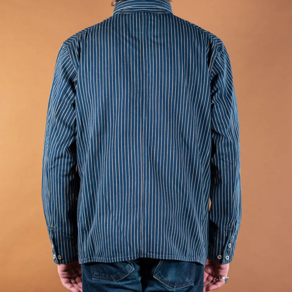 Indigofera Jacken>Kurt Single Stripe Indigo Jacket