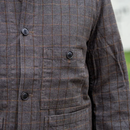 1st PAT-RN Jacken>Laboratorio Jacket Glencheck Brown