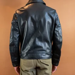 Thedi Leathers Jacken></noscript>Lederjacke im Fliegerjackenstil Horsehide Black