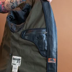 Thedi Leathers Jacken></noscript>Lederjacke im Fliegerjackenstil Horsehide Black