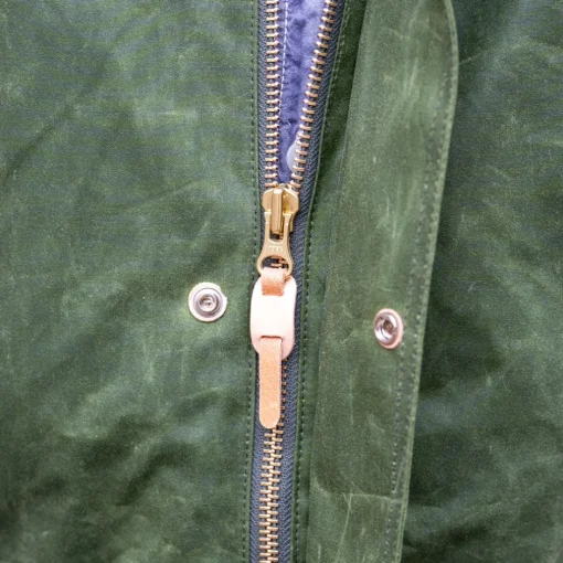 Manifattura Ceccarelli Jacken>Long Mountain Jacket Waxed Green