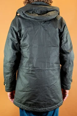 Manifattura Ceccarelli Jacken></noscript>Long Mountain Jacket Waxed Black