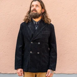 Universal Works Jacken>Manor Jacket Cord Black