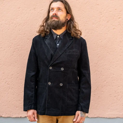 Universal Works Jacken>Manor Jacket Cord Black