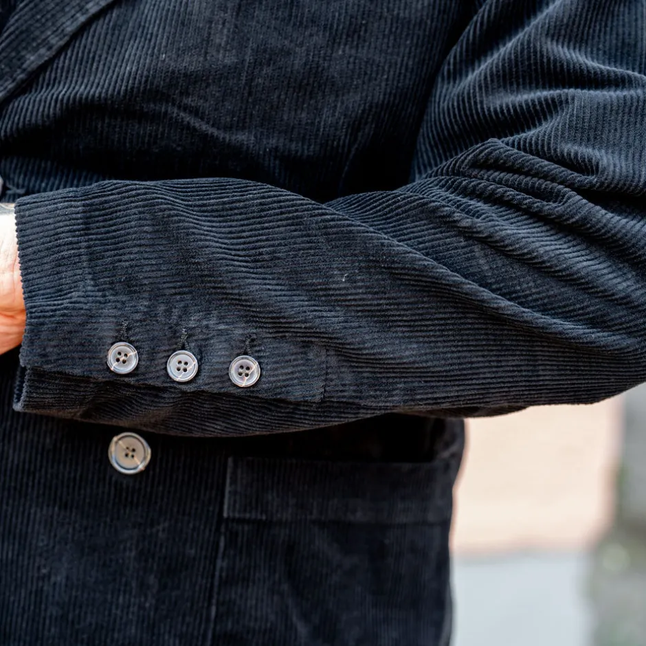 Universal Works Jacken>Manor Jacket Cord Black