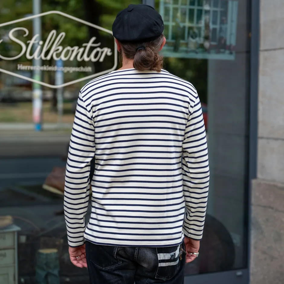 Armor Lux Pullover>Matrosenshirt Nature/Navy