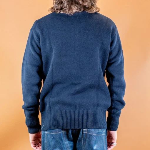 Merz beim Schwanen Pullover>Men's Rollkragen Pullover Relaxed Fit Dark Navy
