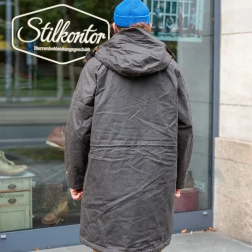 Manifattura Ceccarelli Jacken>Mountain Parka Waxed Chocolate