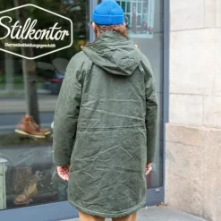 Manifattura Ceccarelli Jacken></noscript>Mountain Parka Waxed Dark Green