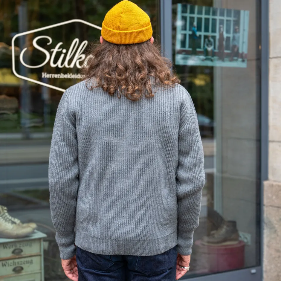 Andersen-Andersen Pullover>Navy Full Zip Grey