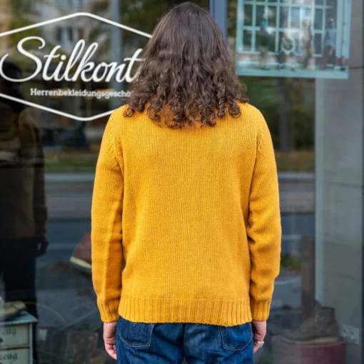 Harley of Scotland Pullover>Neck Sweater Chunky Tansy