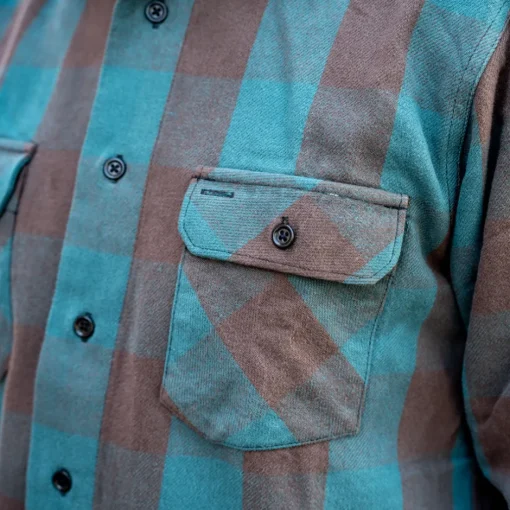 Indigofera Hemden>Norris Shirt Petrol